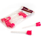 HBC Mischrohre, rosa (10 Stück) für Mouldmaker klar