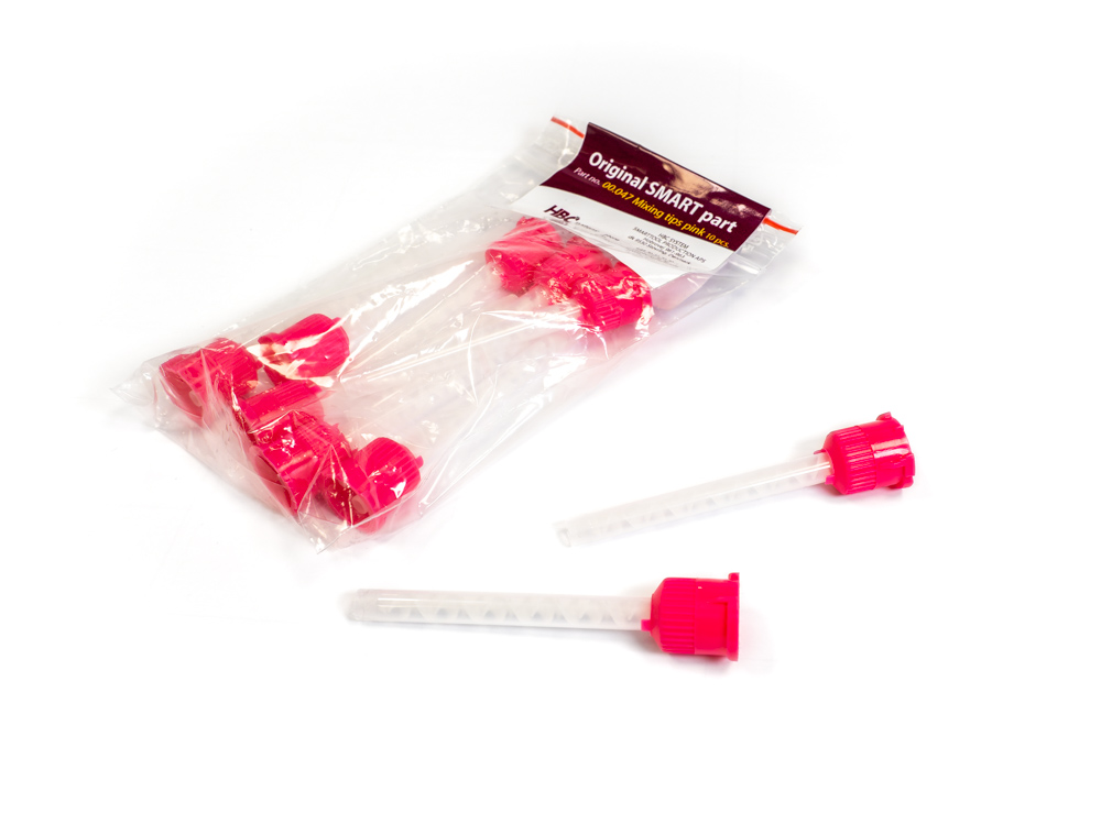 mischrohre_mouldmaker HBC Mischrohre, rosa (10 Stück) für Mouldmaker klar – Bild 1