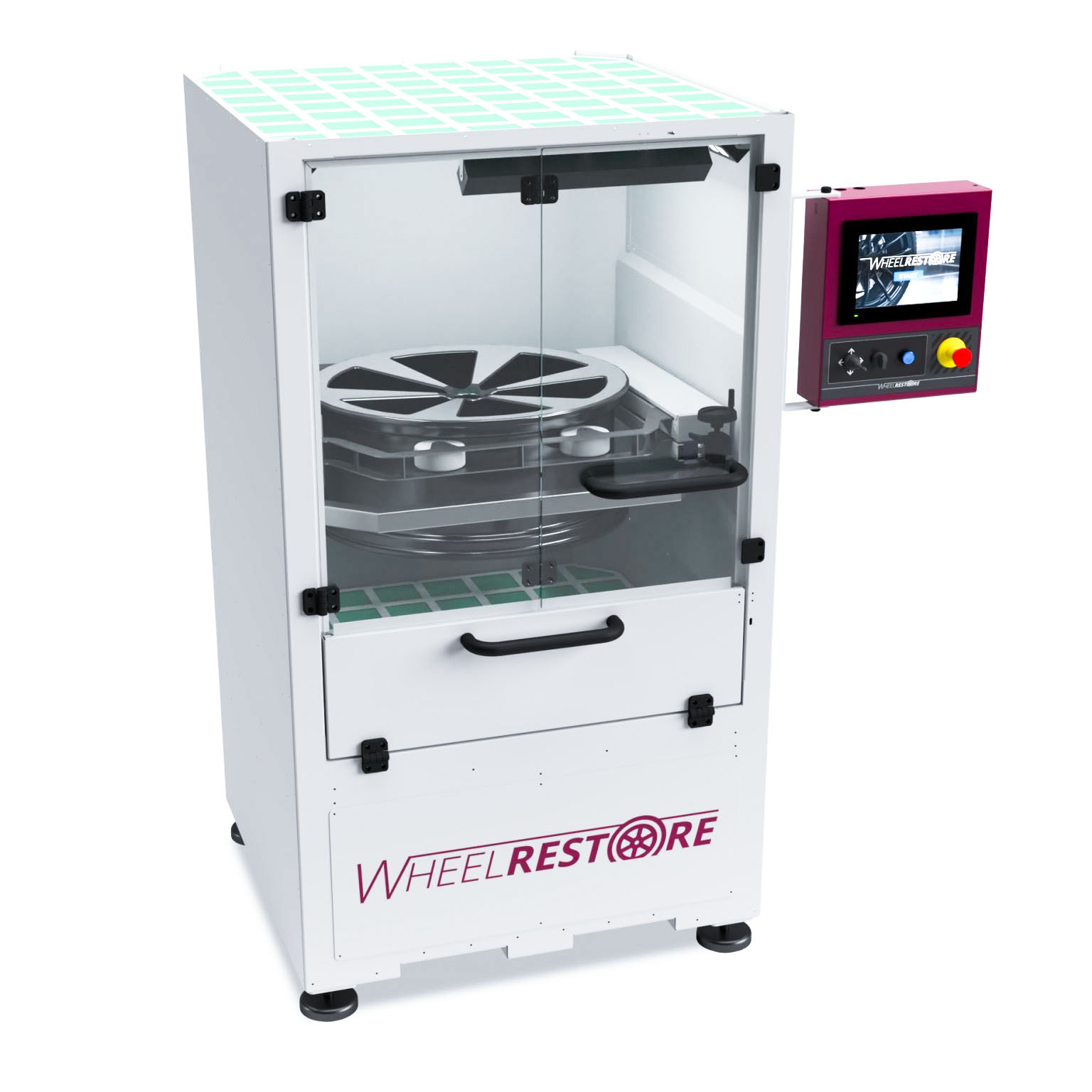 WM500 Wheel Restore WM500 - halbautomatische Felgenlackiermaschine (zzgl. Verpackung und Versand) – Bild 1
