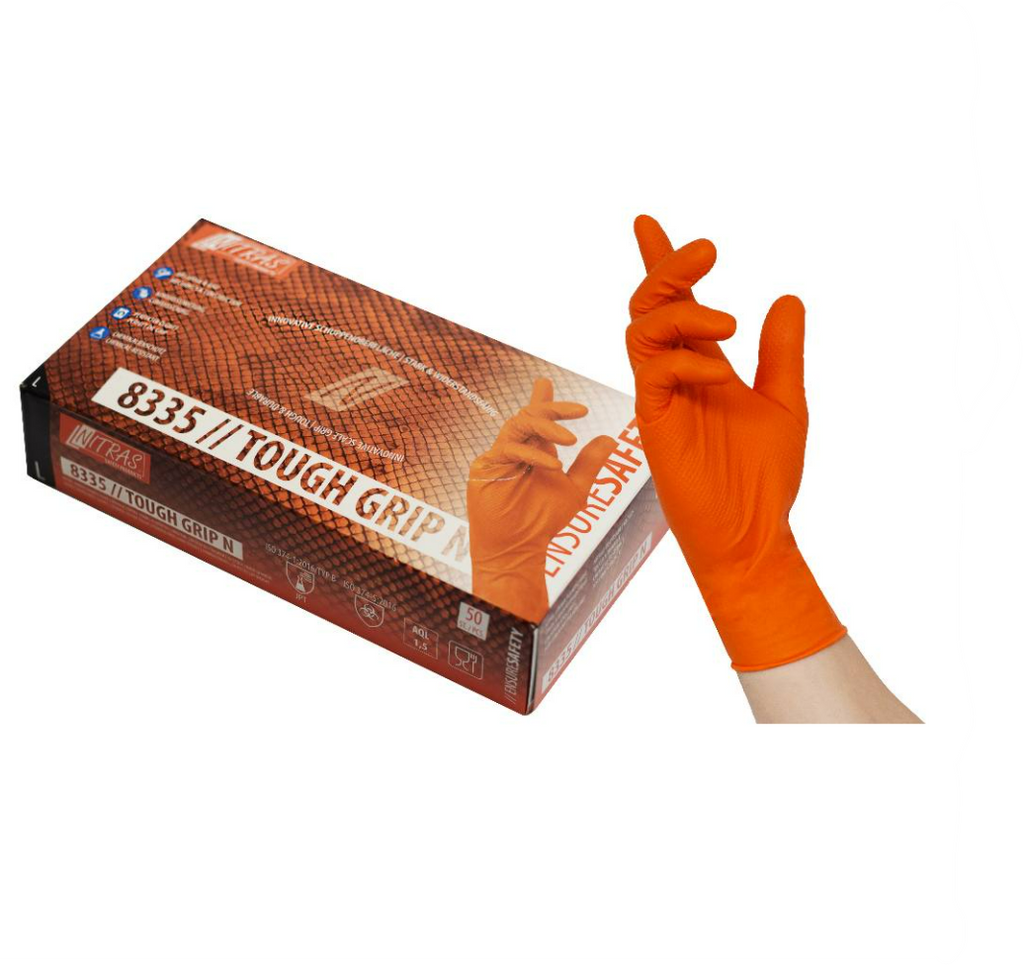 8335ToughGrip_1024x1024.png Nitrilhandschuh m. Grip - Tough Grip N - Gr. S-XXL – Bild 1