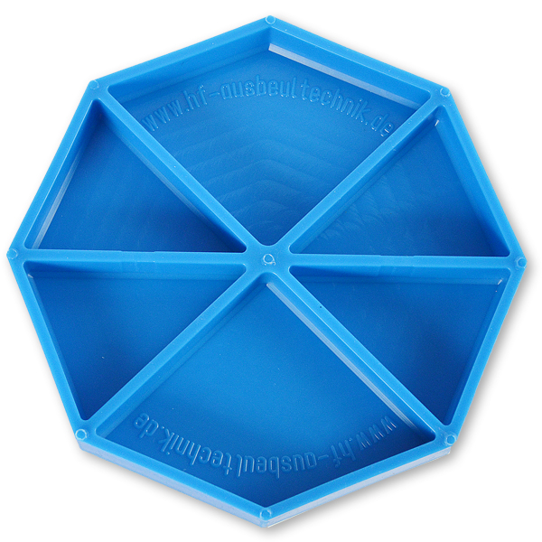 061 107 00-Silikonmatte eckig mit 6 Ablagefächer Silikonmatte eckig mit 6 Ablagefächer – Bild 1