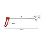 Drehgriffhaken, L = 350 mm, d = 5 mm