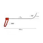 Drehgriffhaken, L = 450 mm, d = 7 mm