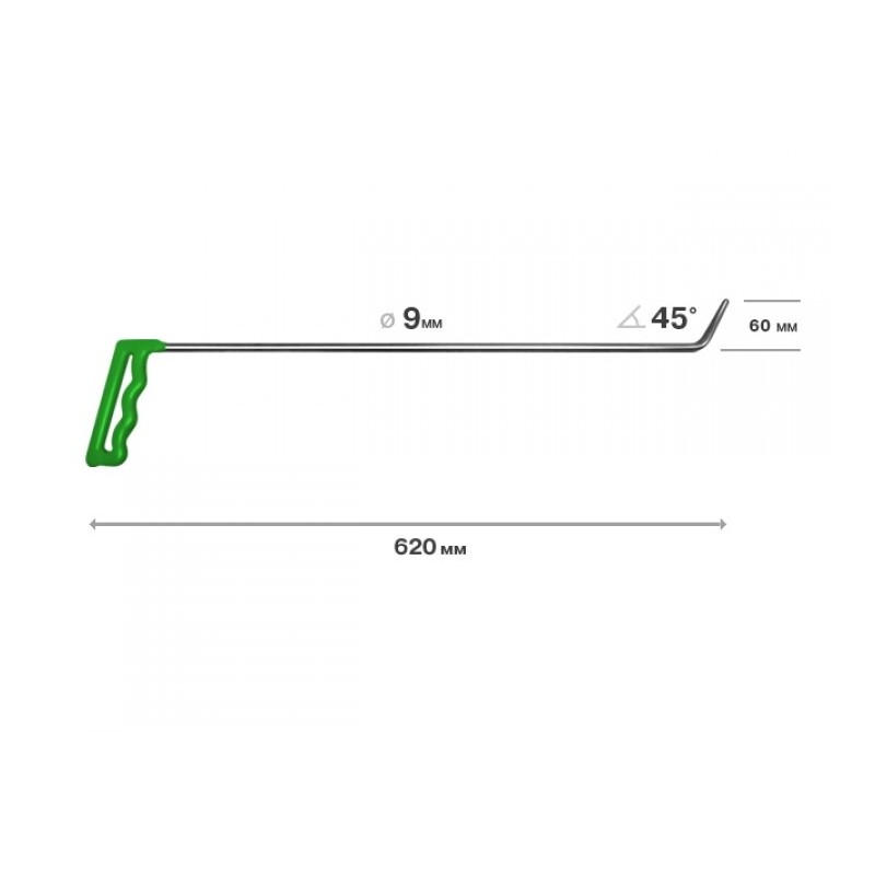 Richthaken Nr.10 Richthaken, L = 620 mm, d = 9 mm – Bild 1