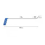 Richthaken, L = 440 mm, d = 5 mm, lange Spitze