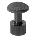 Klebepad mit rauer Struktur, d = 16 mm, rund / gewölbt