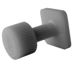 Klebepad mit glatter Struktur, d = 15 mm, viereckig – Bild 2