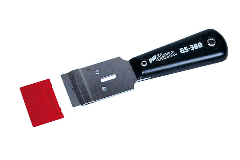 gs-380-g.jpg Glasschaber mit Kunststoffgriff für 40 mm breite Klingen – Bild 1