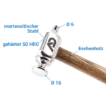 Ausbeulhammer Premium (Blending) - Griff Carbon 35 cm – Bild 4