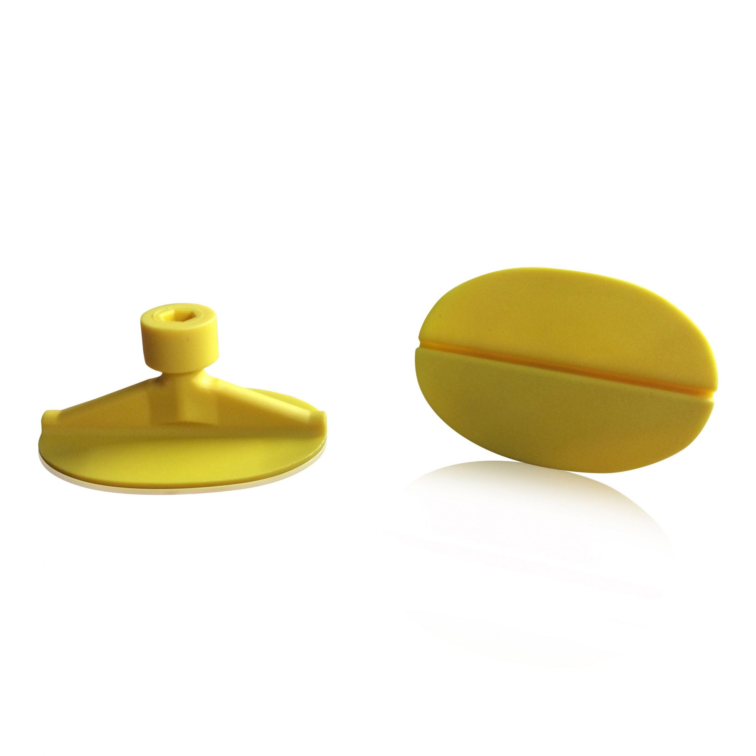 Klebeadapter gelb oval 50x30mm