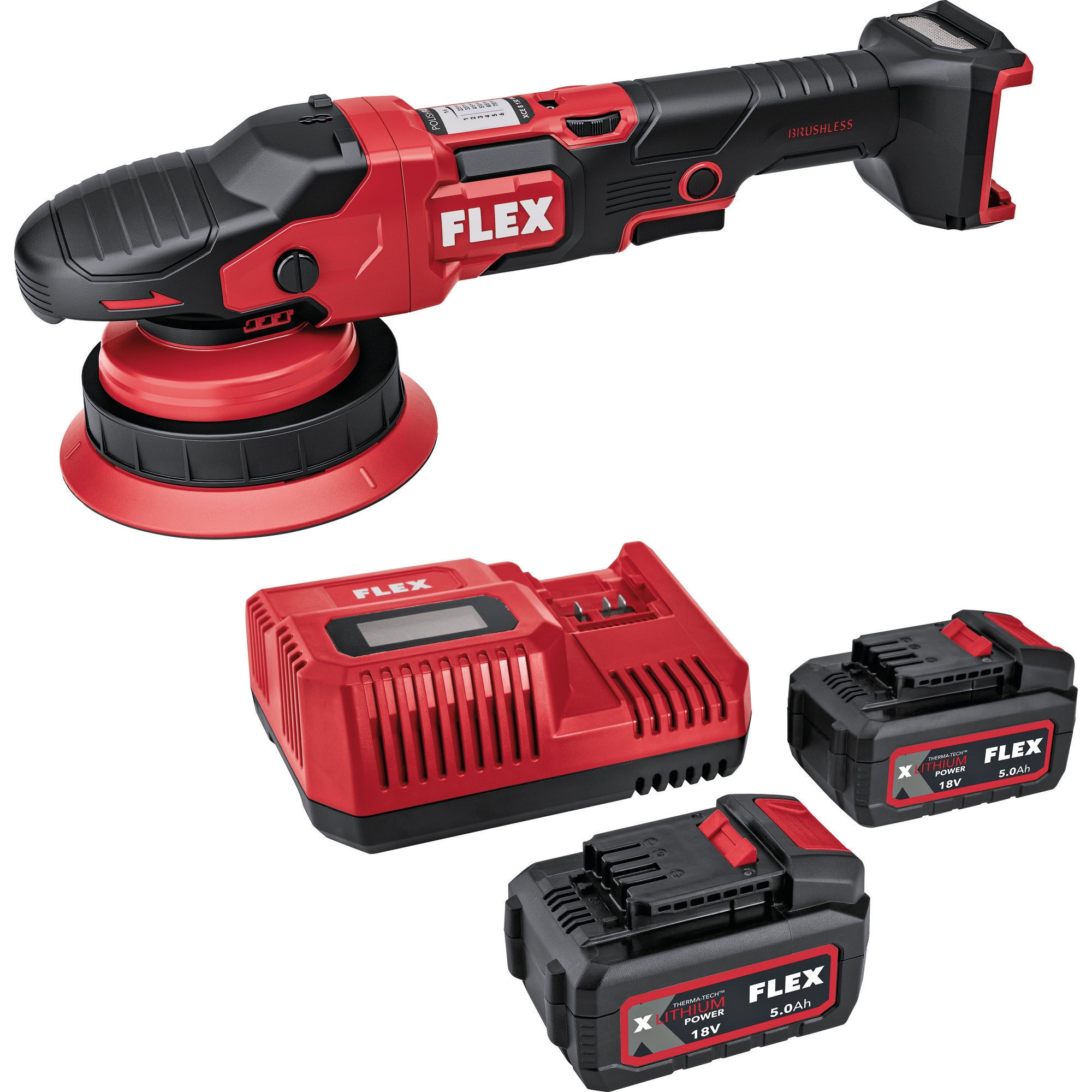 Akku-Poliermaschine D150, Flex XCE 8 150 18-EC Set